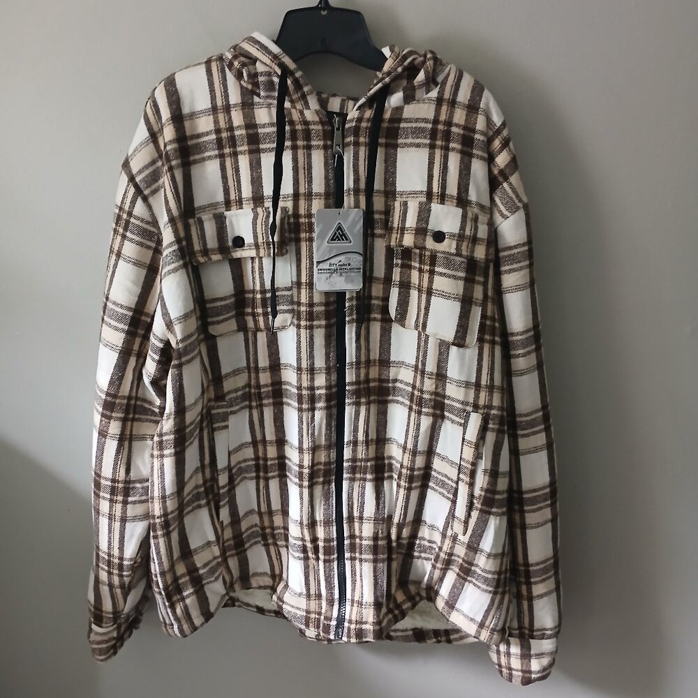 SwissWell Men's Fleece Jacket Size XL Thickened Softshell  Hoodie Sweater German